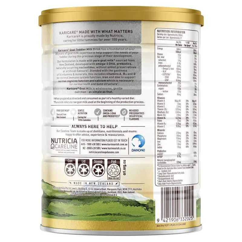 Karicare Stage 3 Goat Milk Formula From 12+ Months 900g