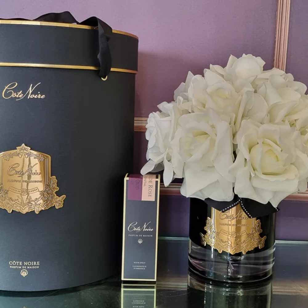 Cote Noir Luxury Grand Bouquet Dark Glass White Gold Badge Natonic