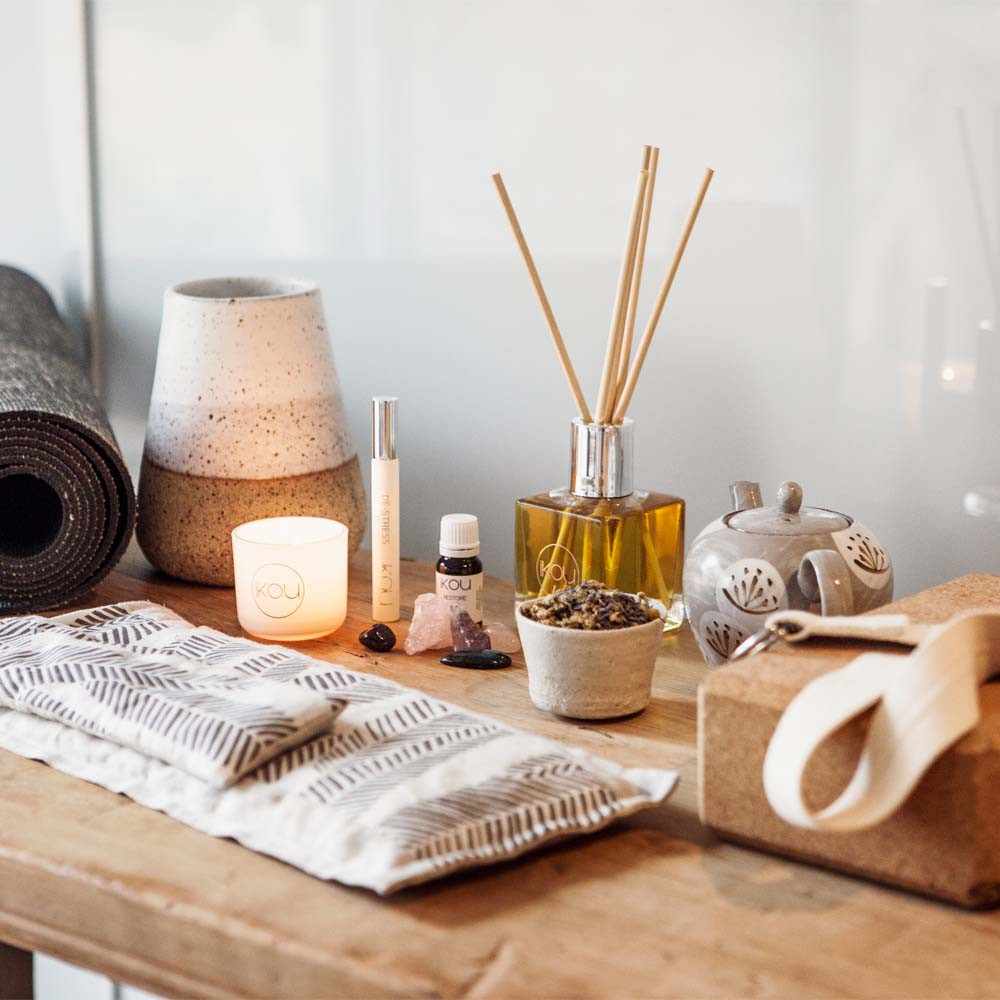 iKOU De-stress Aromatherapy Diffuser Reeds Clementine, Lavender