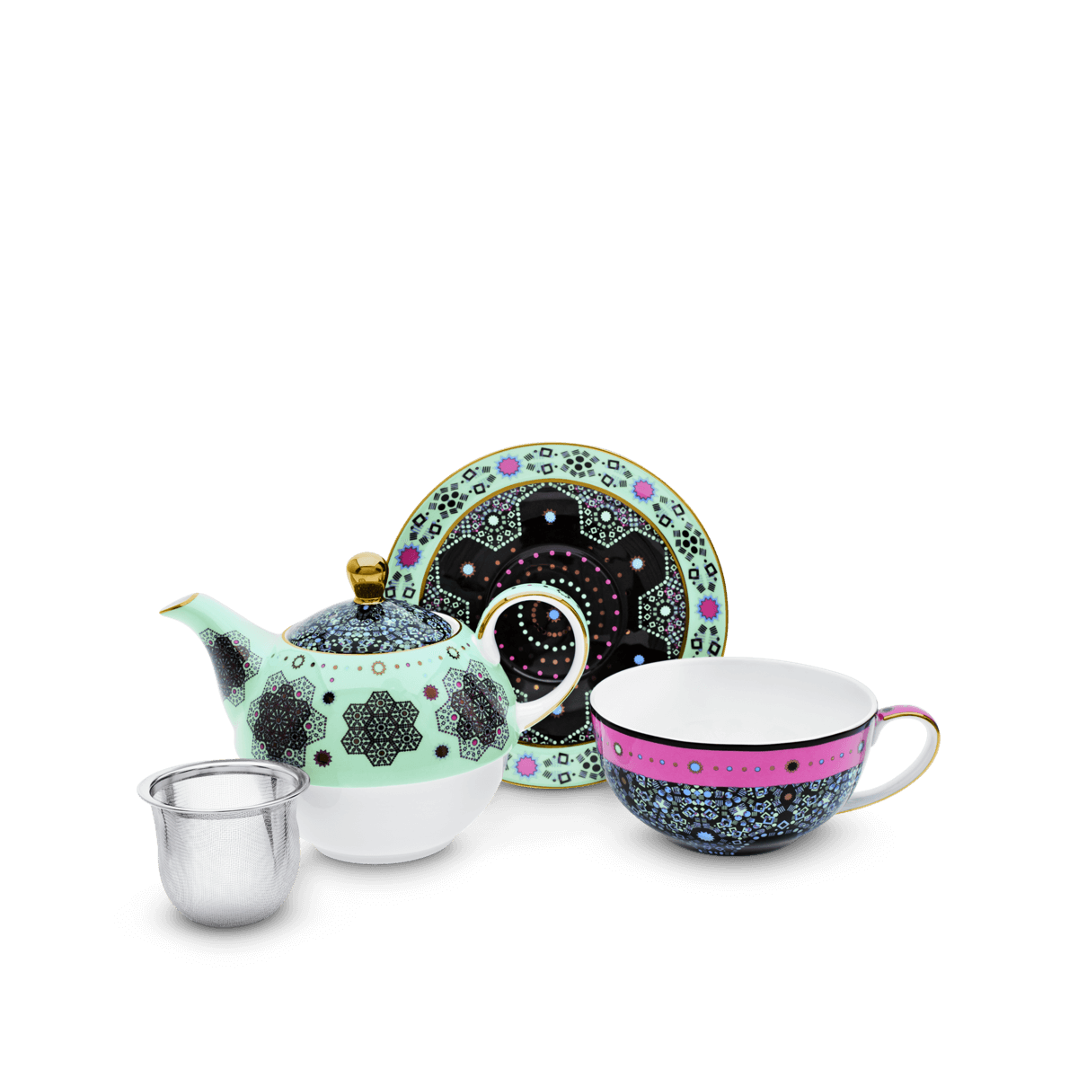 T2 Tea-Moroccan Tealeidoscope Aqua Tea For One | Natonic