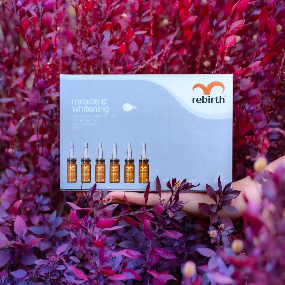 Rebirth Miracle C Whitening Collagen & Wakamine Serum Maximum Gift