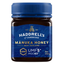 Haddrell's-UMF™ 5+ Mānuka Honey 250g (MGO 83+)