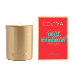Ecoya-Holiday Chilli Strawberry Goldie Candle 460g