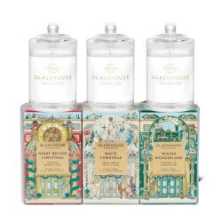 Glasshouse Fragrances-Christmas Trio 3 x 60g Triple Scented Soy Candle