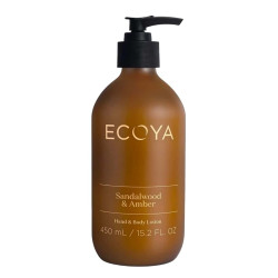 Ecoya-Sandalwood & Amber Hand & Body Lotion 450ml
