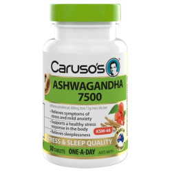 Caruso's Natural Health-Ashwagandha 7500 50 Tablets