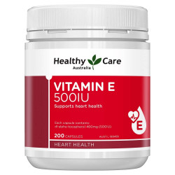 Healthy Care-Vitamin E 500 IU 200 Capsules
