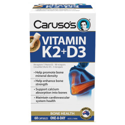 Caruso's Natural Health-Vitamin K2+D3 60 Capsules