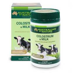 Australian by Nature-Colostrum & Milk 250 Chewable Tablets