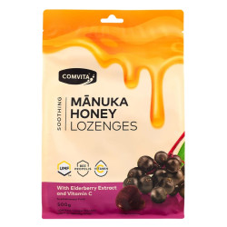 Comvita-Manuka Honey Lozenges with Elderberry Extract and Vitamin C 500g