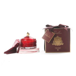Cote Noire-Art Deco Candle Red and Gold, Rose Oud