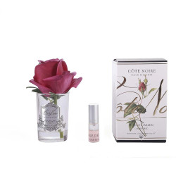 Cote Noire-Perfumed Natural Touch Rose Bud in Clear and Carmine Red