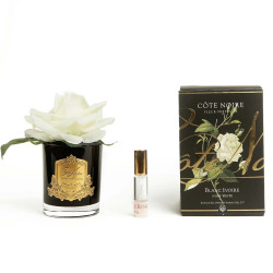 Cote Noire-Perfumed Natural Touch Single Rose in Black and Ivory White