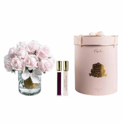 Cote Noire-Luxury Grand Rose Bud Bouquet French Pink Gold Badge