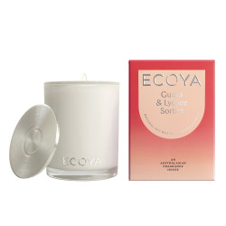 Ecoya-Guava & Lychee Sorbet Soy Wax Fragranced Candle 400g