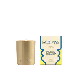 Ecoya-Holiday: Pear & Brandy Mini Goldie Candle