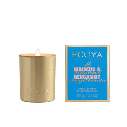 Ecoya-Holiday Hibiscus & Bergamot Mini Goldie Candle 105g