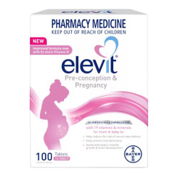 Bayer-Elevit Pre-conception & Pregnancy Multivitamin 100 Capsules