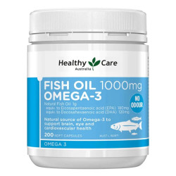 Healthy Care-Premium Fish Oil 1000mg 200 Capsules