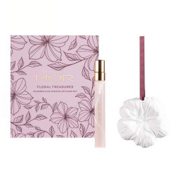 MOR-Marshmallow Floral Treasures Ceramic Diffuser Set