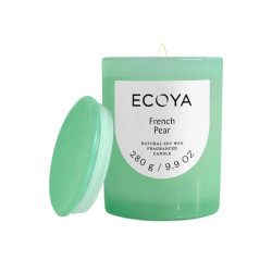 Ecoya-French Pear Soy Wax Fragranced Metro Candle 280g