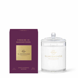 Glasshouse Fragrances-Fireside in Queenstown Triple Scented Soy Candle 380g
