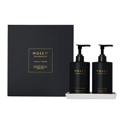 Moss St. Fragrances-Christmas Sage & Cedar Hand Care Duo with Ceramic Tray