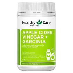 Healthy Care- Apple Cider Vinegar + Garcinia 90 Capsules 