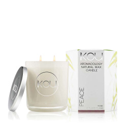 iKOU-PEACE Aromacology Natural Wax Candle Rose & Ylang Ylang (Large)