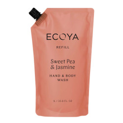 Ecoya-Sweet Pea & Jasmine Hand & Body Wash Refill 1L