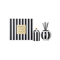 Moss St. Fragrances-Christmas Jasmine, Amber & Saffron Mini Candle & Diffuser Gift Set