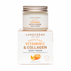 Lanocreme-Energizing Vitamin C & Collagen Night Cream 50g