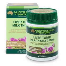 Australian by Nature-Liver Tonic Milk Thistle 21000mg 90 Capsules 