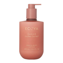 Ecoya-Guava & Lychee Sorbet Hand & Body Lotion 450ml