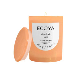 Ecoya-Mandarin Gin Soy Wax Fragranced Metro Candle 280g