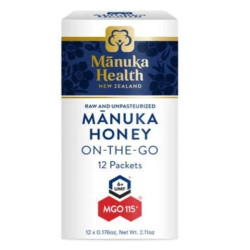 Manuka Health-MGO 100+ Manuka Honey 60g On The Go 12 Snap Pack