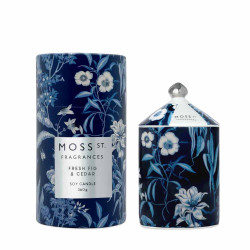 Moss St. Fragrances-Fresh Fig & Cedar Ceramic Candle 360g