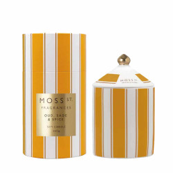 Moss St. Fragrances-Oud, Sage & Spice Ceramic Candle 360g