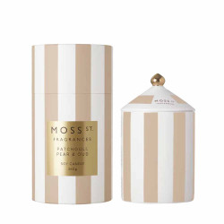 Moss St. Fragrances-Patchouli, Pear & Oud Ceramic Candle 360g