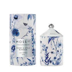Moss St. Fragrances-Peony & Apple Blossom Ceramic Candle 360g