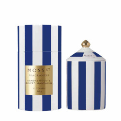 Moss St. Fragrances-Sandalwood & Spiced Mandarin Ceramic Candle 360g