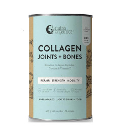 Nutra Organics-Collagen Joints + Bones with Fortibone Unflavoured 450g Powder