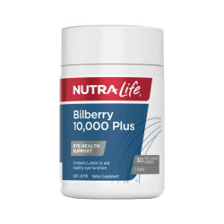 Nutralife-Bilberry 10,000 Plus Lutein Complex 30 tablets 