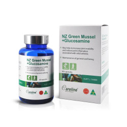 Careline-NZ Green Mussel + Glucosamine 120 Capsules