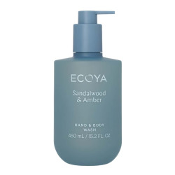 Ecoya-Sandalwood & Amber Hand & Body Wash 450ml