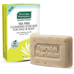 Thursday Plantation-Tea Tree Cleansing Acne Bar for Face and Body 95g 