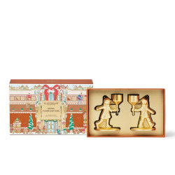 Glasshouse Fragrances-Christmas Metal Candelsticks