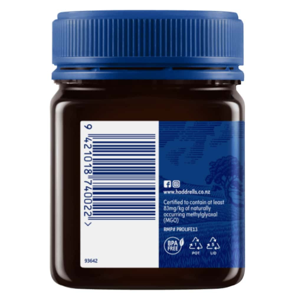 Haddrell's UMF™ 5+ Mānuka Honey 250g (MGO 83+) | Natonic