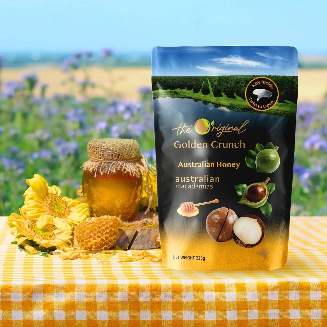 Macadamias Australia-オーストラリア産ハニーゴールデンクランチ