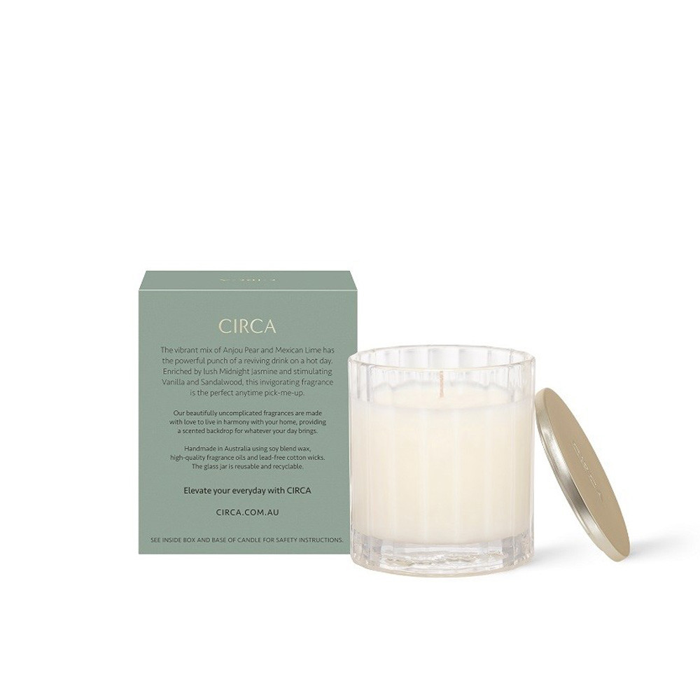 CIRCA ペア＆ライムの香りのソイキャンドル 60g | Natonic
